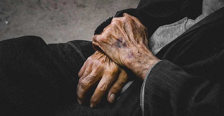 Patiently endured poverty
